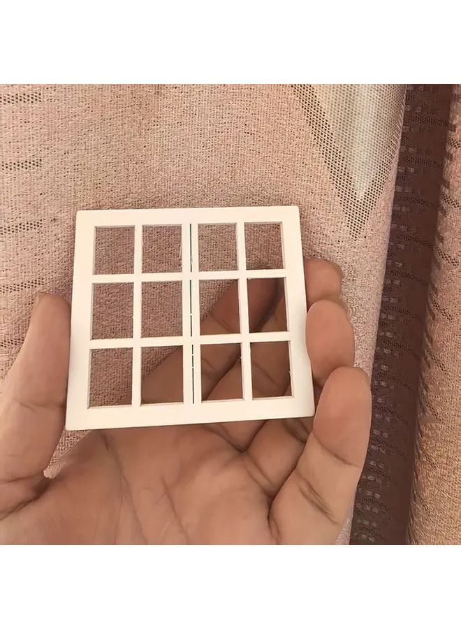 منزل دمية مصغر مع نافذة نصف دائرية قصيرة زينة حديقة الجن هدية - Image 3
